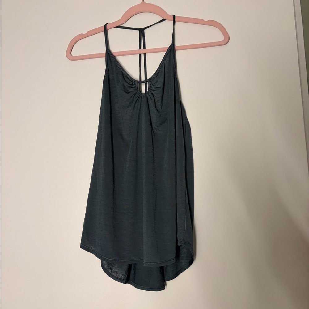 lululemon Dark Teal Strappy Keyhole Camisole
